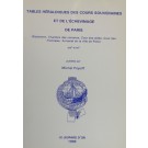 tables heraldiques des cours souveraines et de l'echevinage de paris
